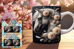 LUXURIOUS 11oz PNG Mug Wrap Template , Horse Product Image 1