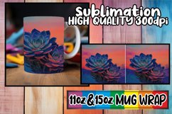 Springtime Floral Nostalgia: Retro Mug Wrap Sublimation Product Image 1