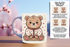 FLAWLESS PNG for 15oz Mug Wrap , Valenines Animals Product Image 1