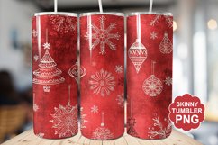 Christmas Red Tumbler | Christmas Tumbler Wrap Product Image 1