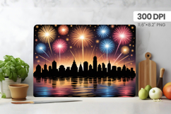 Happy New Year Cutting Board PNG Festive New Year's Eve 2026 Product Image 1