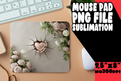 Radiant Desk Pad Design Ideas, 3D Heart Product Image 1