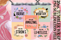 Uplifting Gift 20oz tumbler wrap, Quote Product Image 1