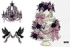 Goth Wedding Night Clipart Product Image 1