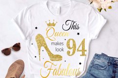 94th birthday svg, Queen Birthday 94th Svg, 94th Birthday sv Product Image 2