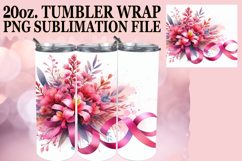 Vibrant Mornings 20oz tumbler wrap, Flowers Product Image 1