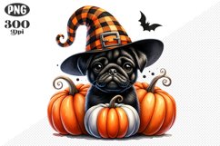 Halloween Dog Sublimation - Clipart PNG Design Product Image 1