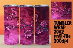 Tumbler Wrap Sublimation 20oz Design Bright Flowers Product Image 1