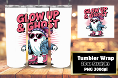 Beautiful Gift: 20oz Tumbler Wrap , Funny Ghost Product Image 1