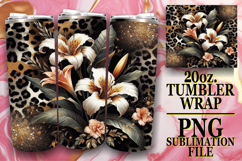 BLISSFUL SUNSETS 20oz TUMBLER WRAP, Leopard Prints Product Image 1