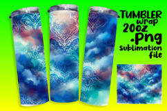 Sublimation Ready 20oz Design Files , Watercolor Patter Product Image 1