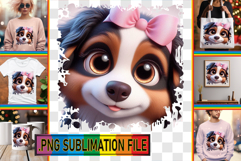 Vibrant TSHIRT Art Ideas PNG, 3D Dog Product Image 1