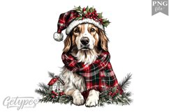 Christmas Dog Clipart Design - High Quality 300 Dpi Product Image 1
