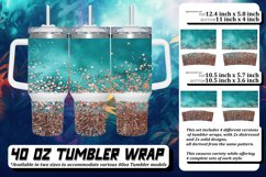 Glitzy Leopard Petal Sublimation 40oz Product Image 1