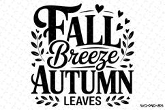 Fall Breeze Autumn Leaves Svg | Halloween Svg | Svg Cut File Product Image 1