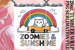 Bright Mornings 20oz tumbler wrap, Funny Quote Product Image 1