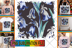 Dazzling TSHIRT Sublimation PNG, Flower Pattern Product Image 1