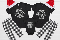 Christmas Family Matching Group T-Shirt Mockups | Holiday Fl Product Image 1