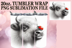 Luminous Sublimation 20oz tumbler wrap, Cute Animals Product Image 1