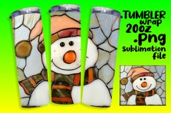 Christmas Holiday 3D Snowman Wrap Design Product Image 1