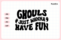 Spooky Bachelorette Party Saying SVG | Ghouls Wanna Have Fun Product Image 3