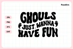 Spooky Bachelorette Party Saying SVG | Ghouls Wanna Have Fun Product Image 3