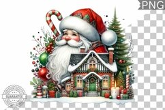 Christmas Santa Sublimation - Clipart PNG Design Product Image 1