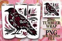 Joyful Spirits 20oz tumbler wrap, Flower Animals Product Image 1