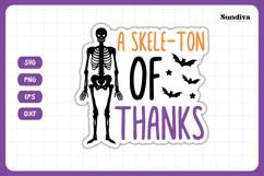 Halloween Small Business Packaging Sticker | A Skeleton Product Image 3