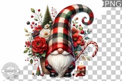 Christmas Gnome Sublimation - Clipart PNG Design Product Image 1
