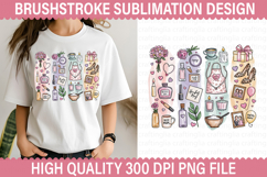Mother&#039;s Day Brushstroke Sublimation Design -Brushstroke PNG Product Image 1