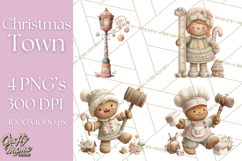 Gingerbread Clipart Christmas Cookie Builders Clip Art PNG Product Image 1