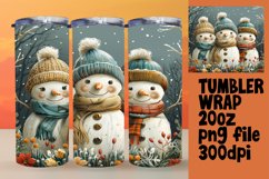 Christmas Gingerbread Tumbler Wrap 20oz Winter Art Product Image 1