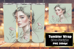 BEAUTIFUL 20oz Tumbler Artwork , Beauty Woman Product Image 1