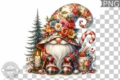 Christmas Gnome Sublimation - Clipart PNG Design Product Image 1