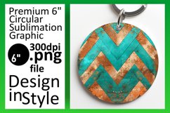 Vibrant Stripe Round Design with Glitter Product Image 1