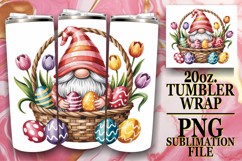 Magical Gifts 20oz tumbler wrap, Easter Gnomes Product Image 1