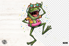 Whimsical Summer Frog Clipart Product Image 1