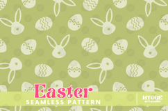 Easter Eggs Bunny Seamless Pattern PNG Sublimation Product Image 8