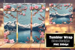 Elegant 3D Summer Landscape Wrap Sublimation Product Image 1