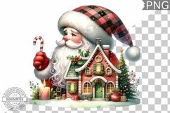 Christmas Santa Sublimation - Clipart PNG Design Product Image 1