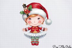 Cute Nutcracker Watercolor Clipart PNG Product Image 1