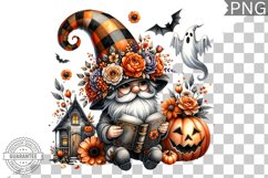Halloween Gnome Sublimation - Clipart PNG Design Product Image 1