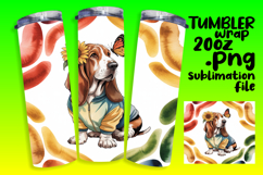 MODERN 20oz Sublimation Design , Cute Dog Product Image 1