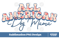 American Dog Mama Papa 4th of July USA Paw DTF PNG Bundle Product Image 2