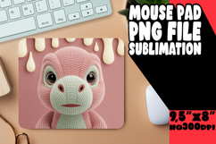 Timeless desk PAD Fun PNG, Cute Dino Product Image 1