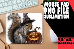 Cute Halloween Critters Round Mouse Pad PNG Product Image 1