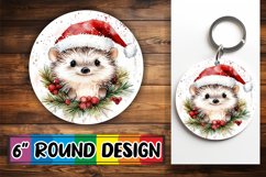 Elegant Round Design Coaster Template , Holiday Animals Product Image 1