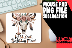 BLISSFUL mouse PAD Fun Design, Girl Quote Product Image 1