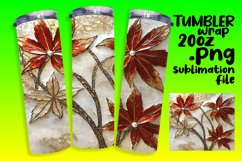 Custom 20oz Tumbler Gift Design , 3D Flower Product Image 1